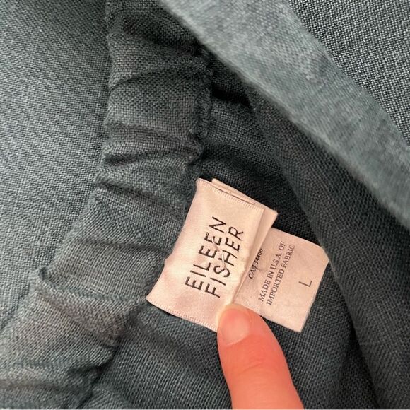 Eileen Fisher 100% Linen Skirt & Blazer Top Set Large - Picture 14 of 16